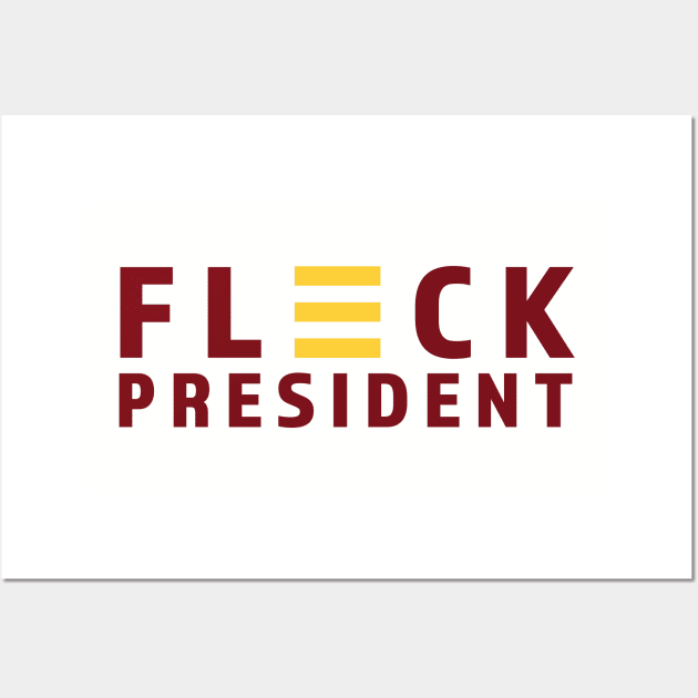 Fleck for President Wall Art by Parkeit